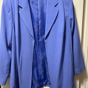 Periwinkle Blue Jacket/Blazer Maggie Barnes 2X